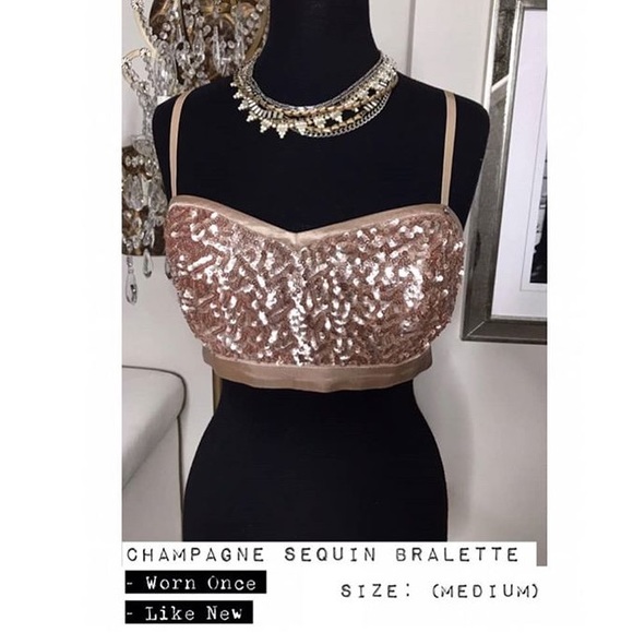 GUESS - SEQUIN BRALETTE - Picture 4 of 7